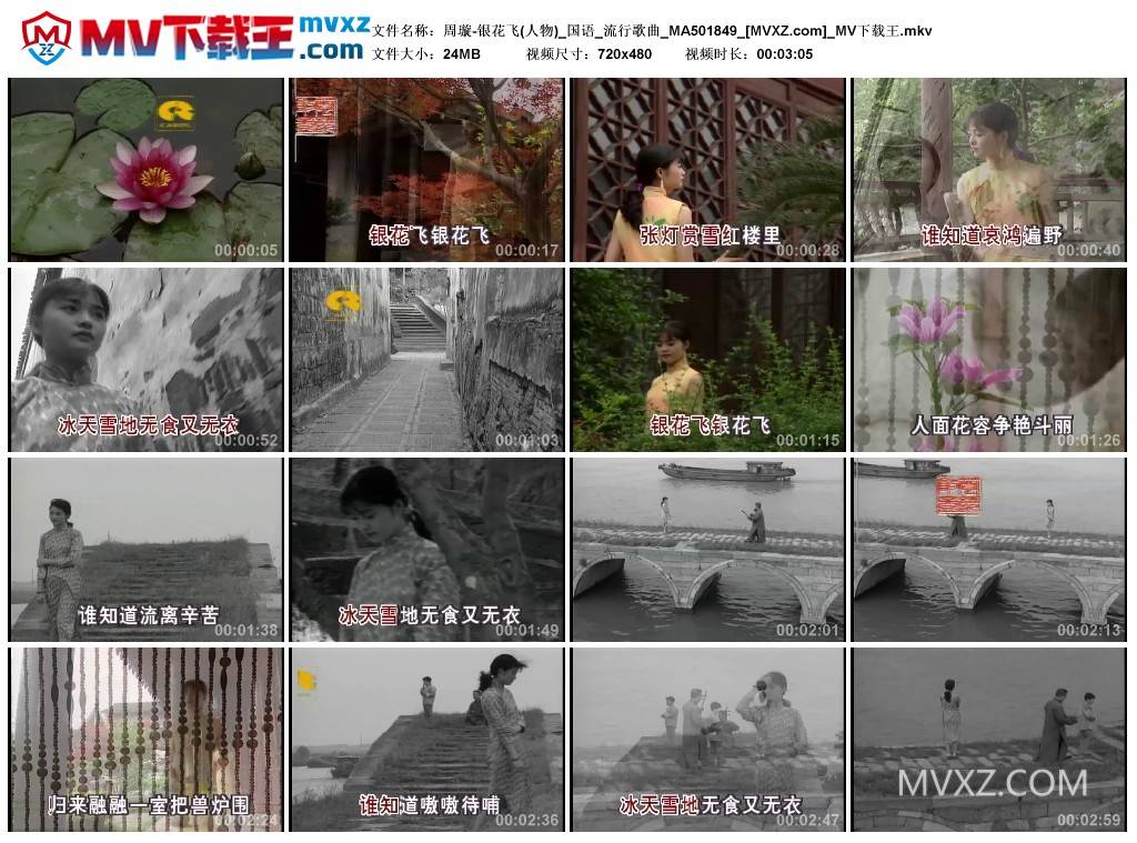 周璇-银花飞(人物)_国语_流行歌曲_MA501849
